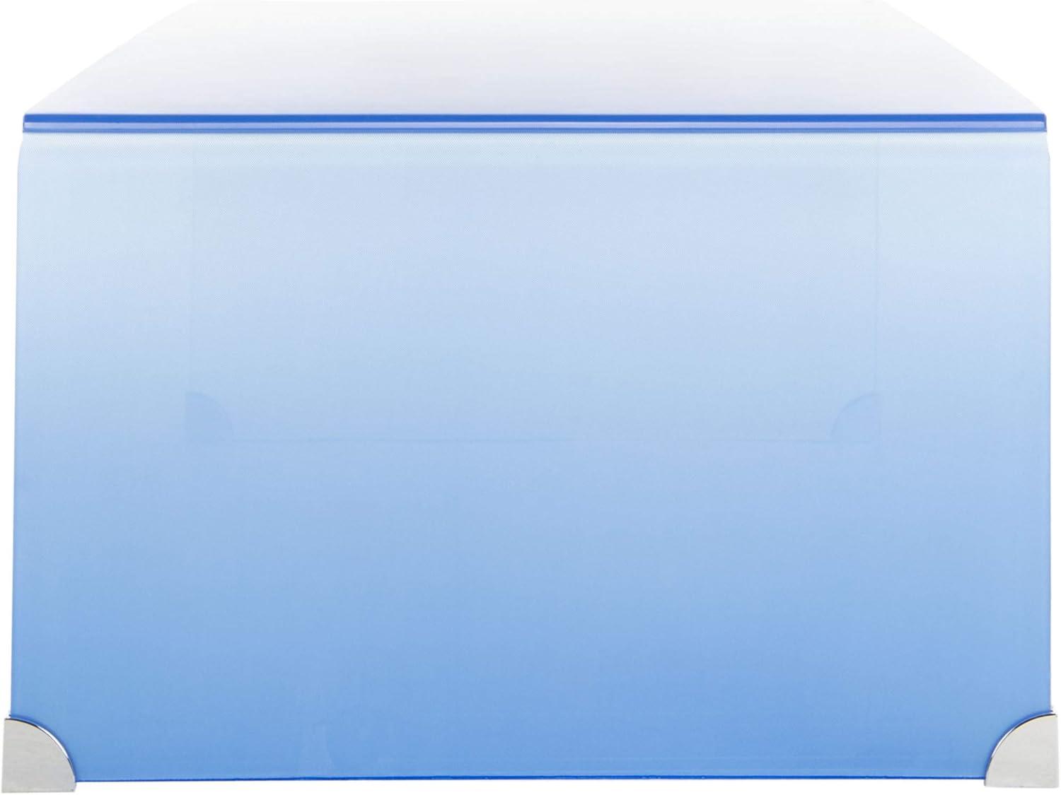image:imageSafavieh Home Collection Crysta Clear and Blue Ombre Glass Coffee TableClear Blue