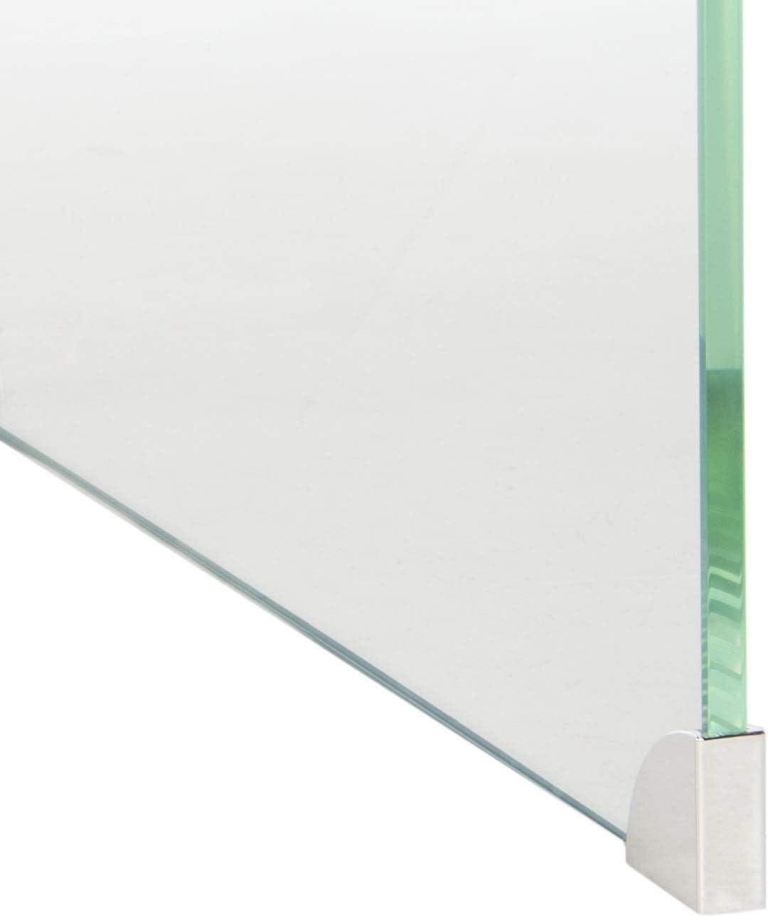 image:imageSafavieh Home Collection Crysta Clear and Blue Ombre Glass Coffee TableClear Blue