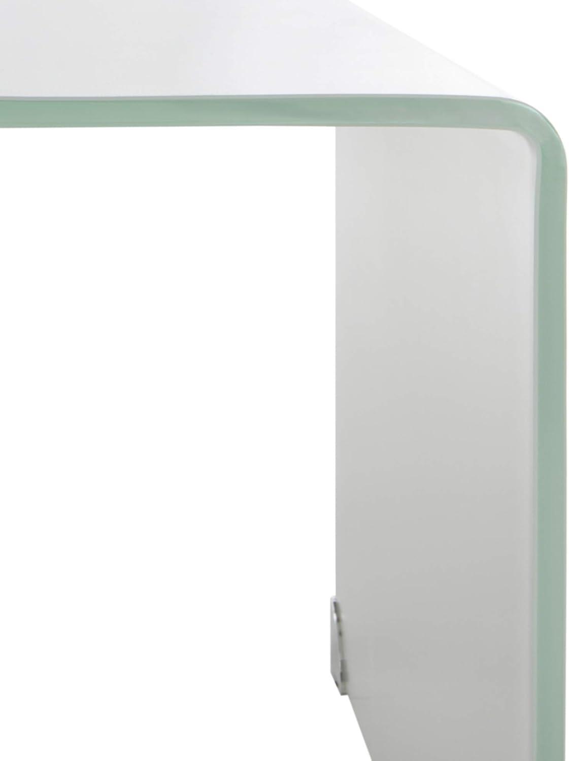 image:imageSafavieh Home Collection Crysta Clear and Blue Ombre Glass Coffee TableClear White