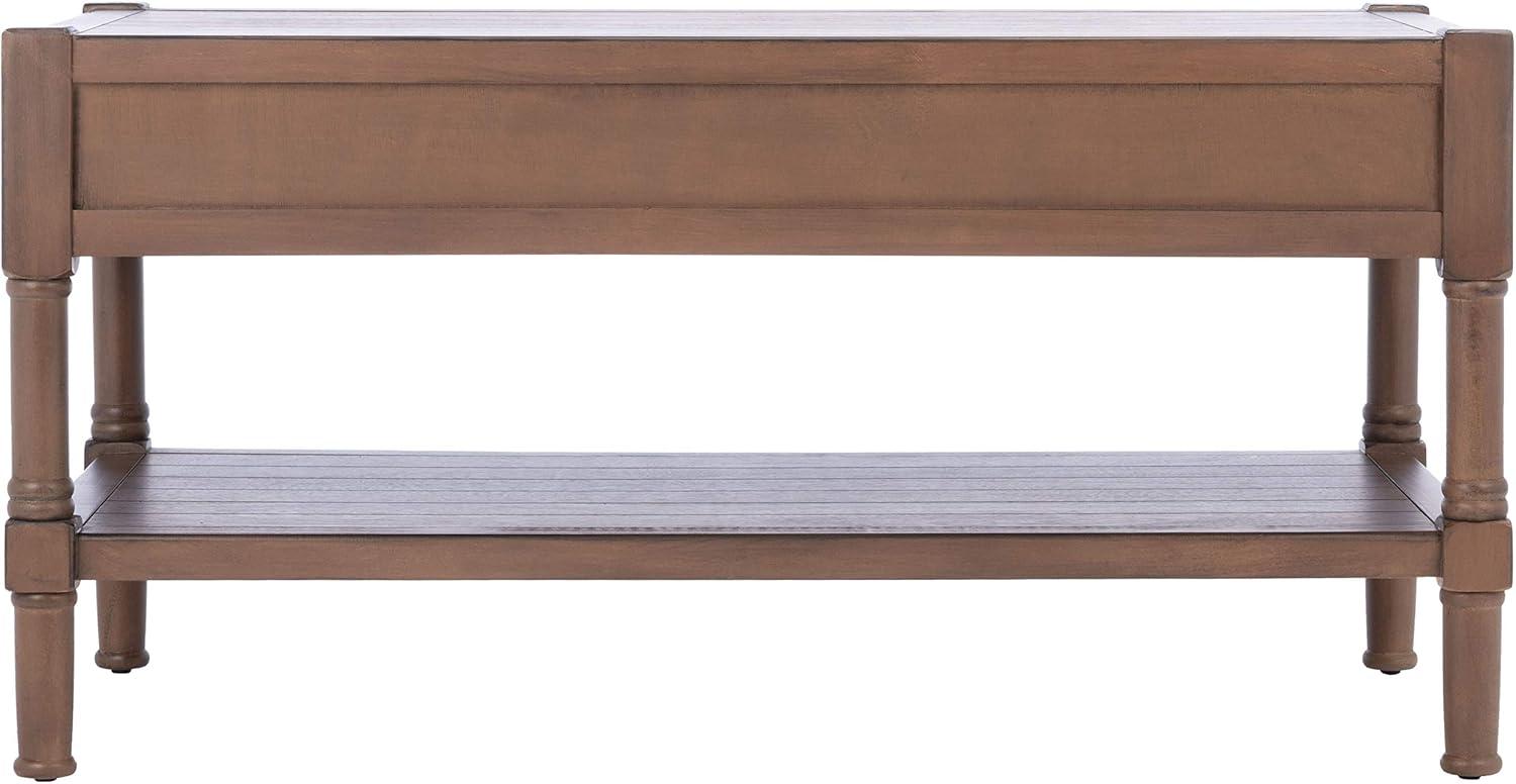 image:imageSafavieh Home Collection Filbert Brown 2Drawer Bottom Shelf Coffee Table COF5703CBrown