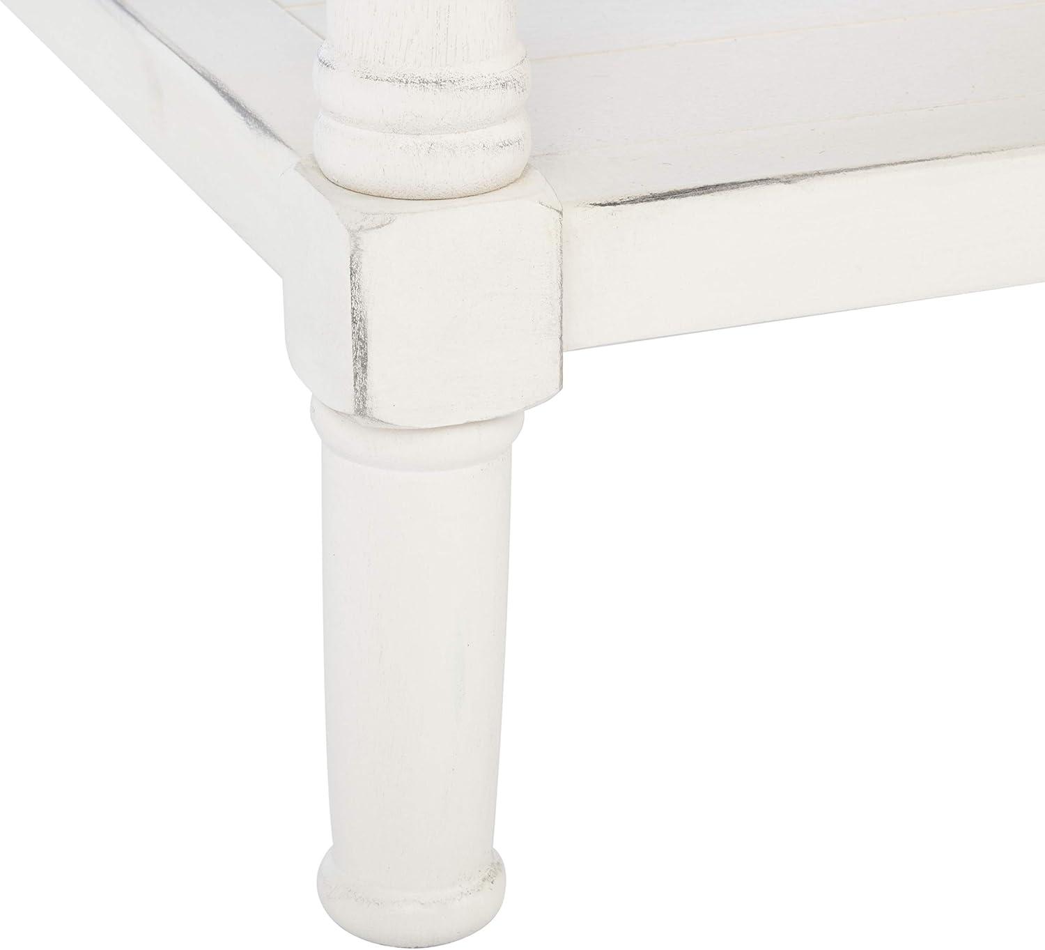 image:imageSafavieh Home Collection Filbert Brown 2Drawer Bottom Shelf Coffee Table COF5703CDistressed White