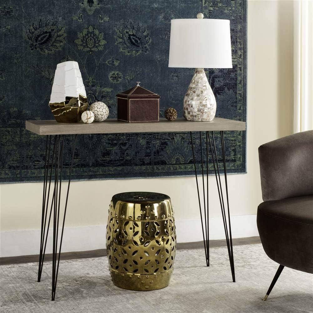 image:imageSafavieh Home Collection Lali Retro MidCentury Light Oak and Black Wood Console