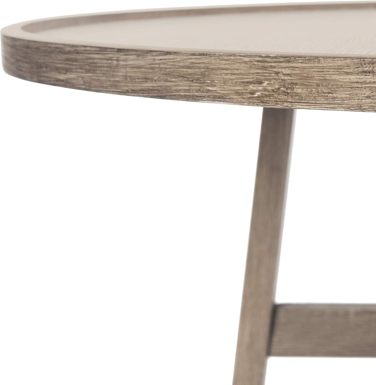 image:imageSafavieh Home Collection Malone Retro MidCentury Light Oak and Brown Wood Coffee TableLight Grey