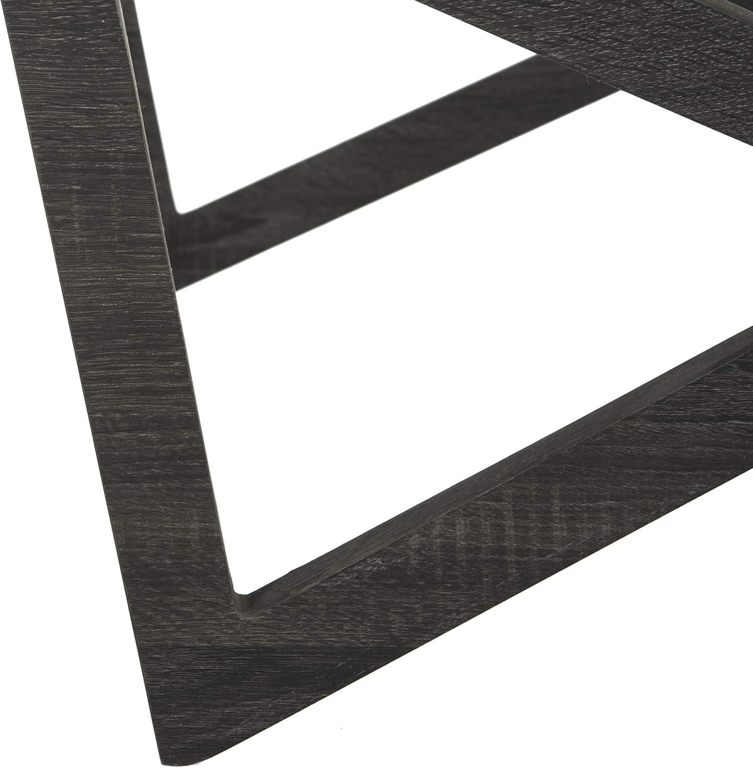 image:imageSafavieh Home Collection Ralston MidCentury Glass Top Grey Coffee Table