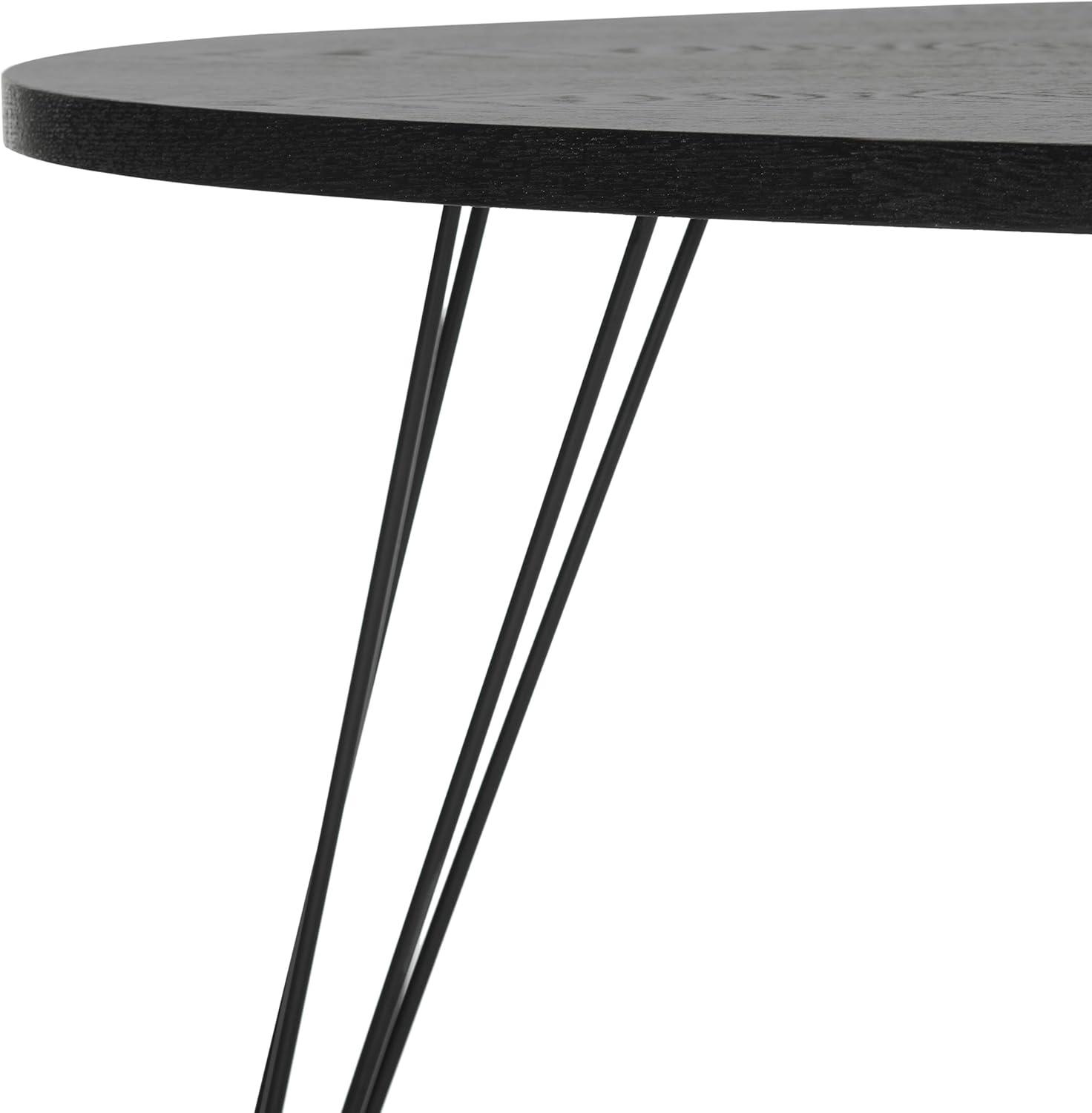 image:imageSafavieh Home Collection Rocco Retro MidCentury Black Wood Coffee TableBlack