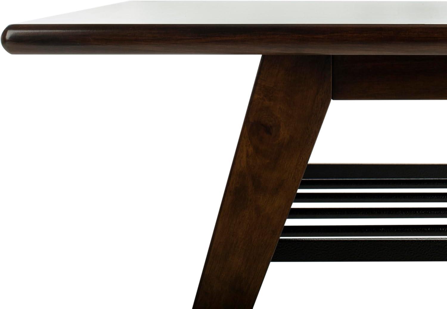 image:imageSafavieh Home Collection Seth Dark Walnut 2 Tier Coffee Table