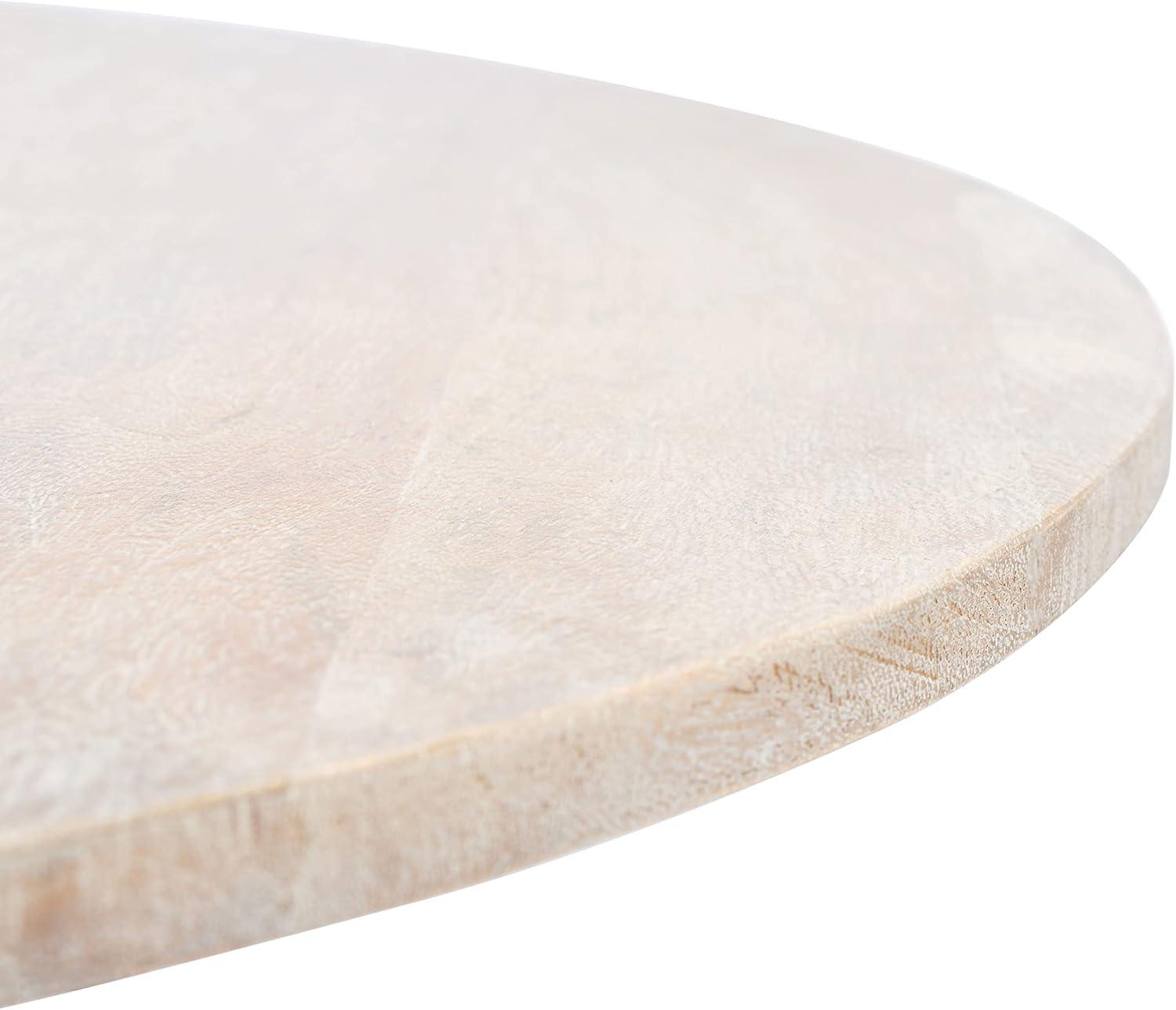 image:imageSafavieh Home Collection Whent Coastal Grey White Wash and Black Round Coffee TableWhite Washed Black