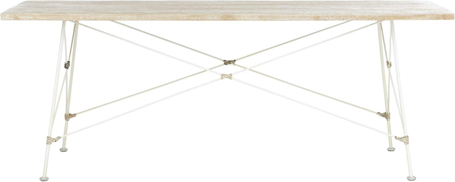 image:imageSafavieh Home Cyprus White Wash Top and White Leg Coffee Table