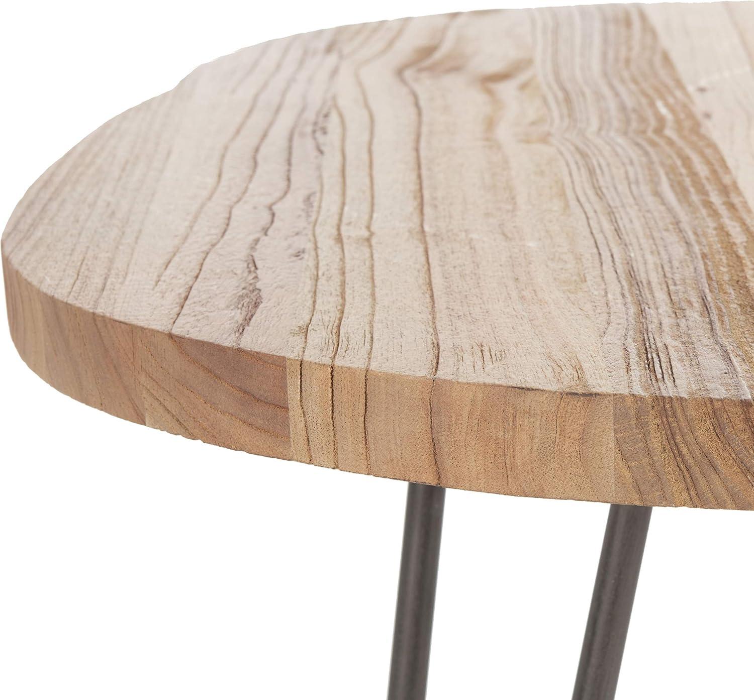 image:imageSafavieh Home Dale Rustic Weathered Oak Free Edge Coffee Table
