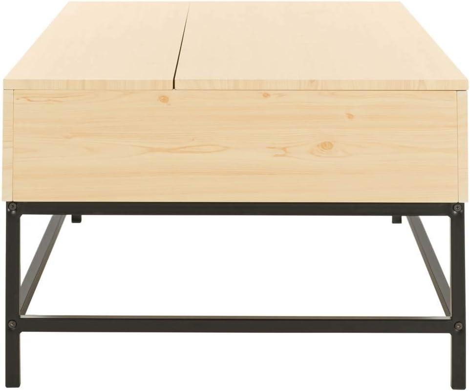 image:imageSafavieh Home Gina Light Oak and Black LiftTop Storage Coffee TableLight Oak Black