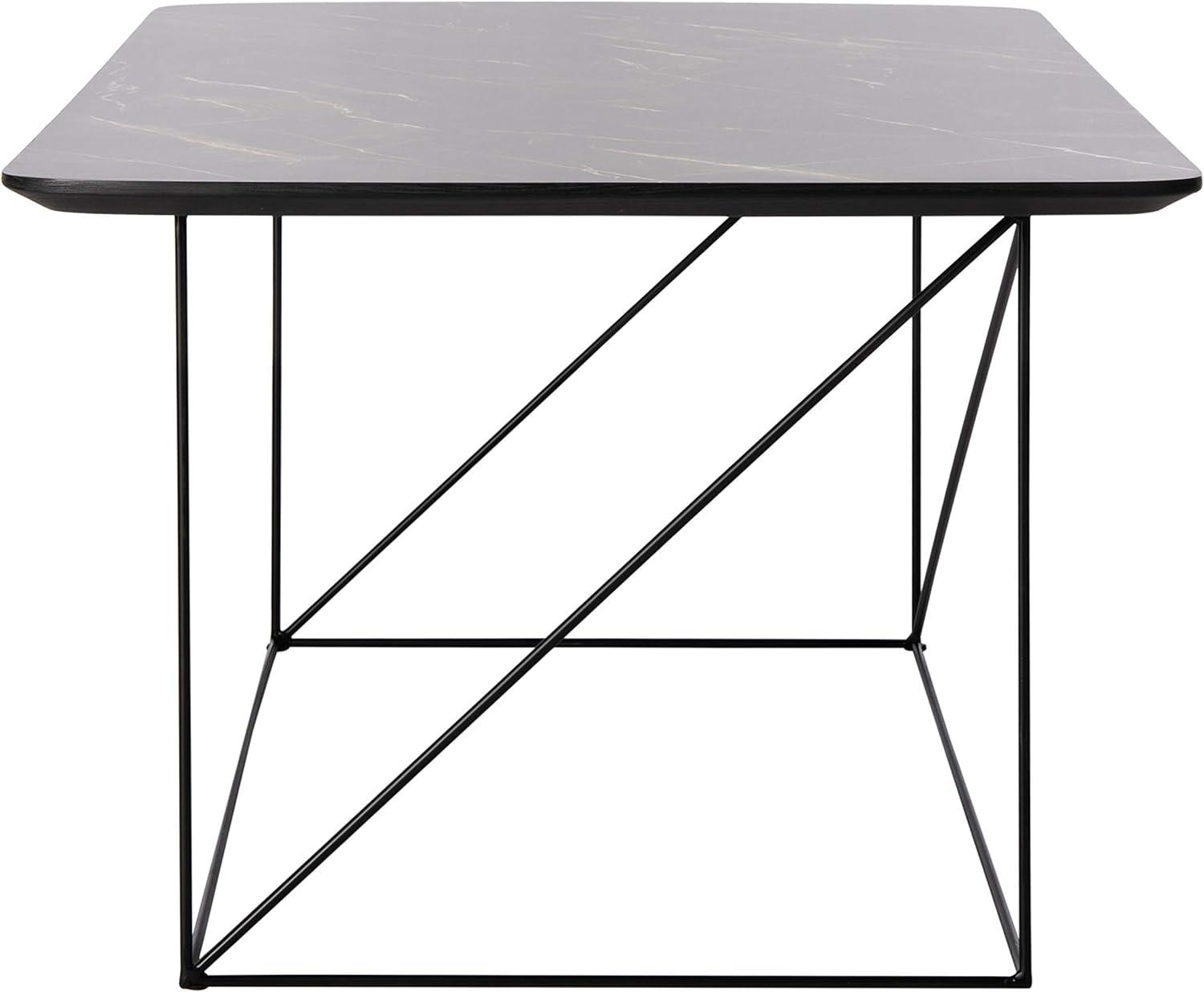 image:imageSafavieh Home Rylee Grey Sandstone and Black Rectangle Coffee TableDark Grey Black