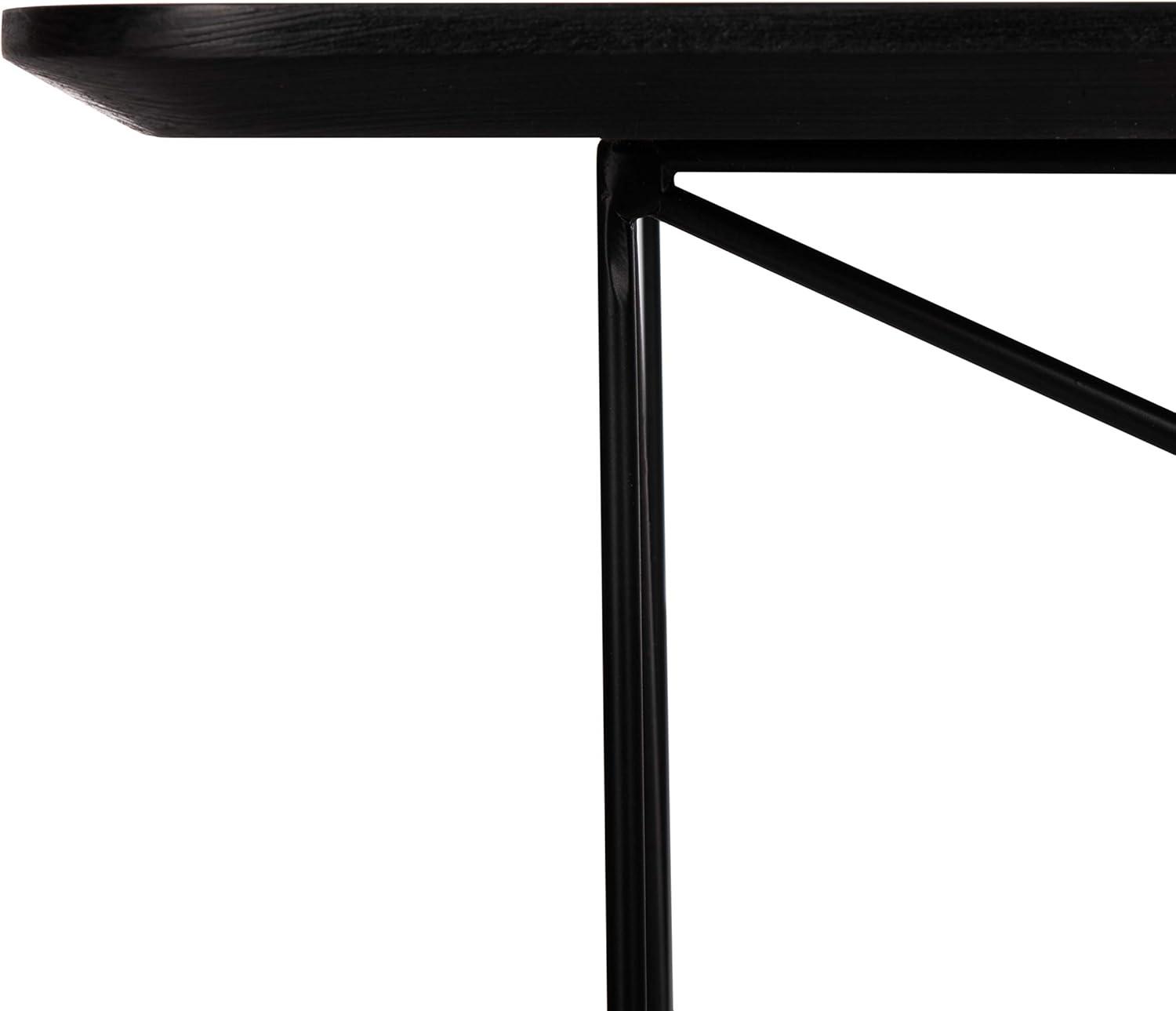 image:imageSafavieh Home Rylee Grey Sandstone and Black Rectangle Coffee TableDark Grey Black