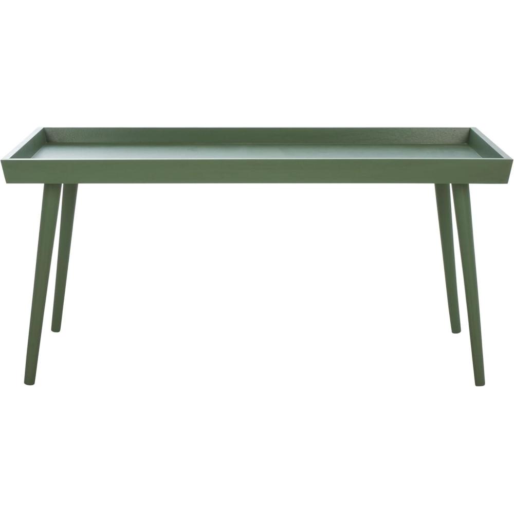 image:imageSAFAVIEH Home Collection Nonie Rectangular Coffee Table Sand Tray Top Design for Living Room COF5700EDusty Green
