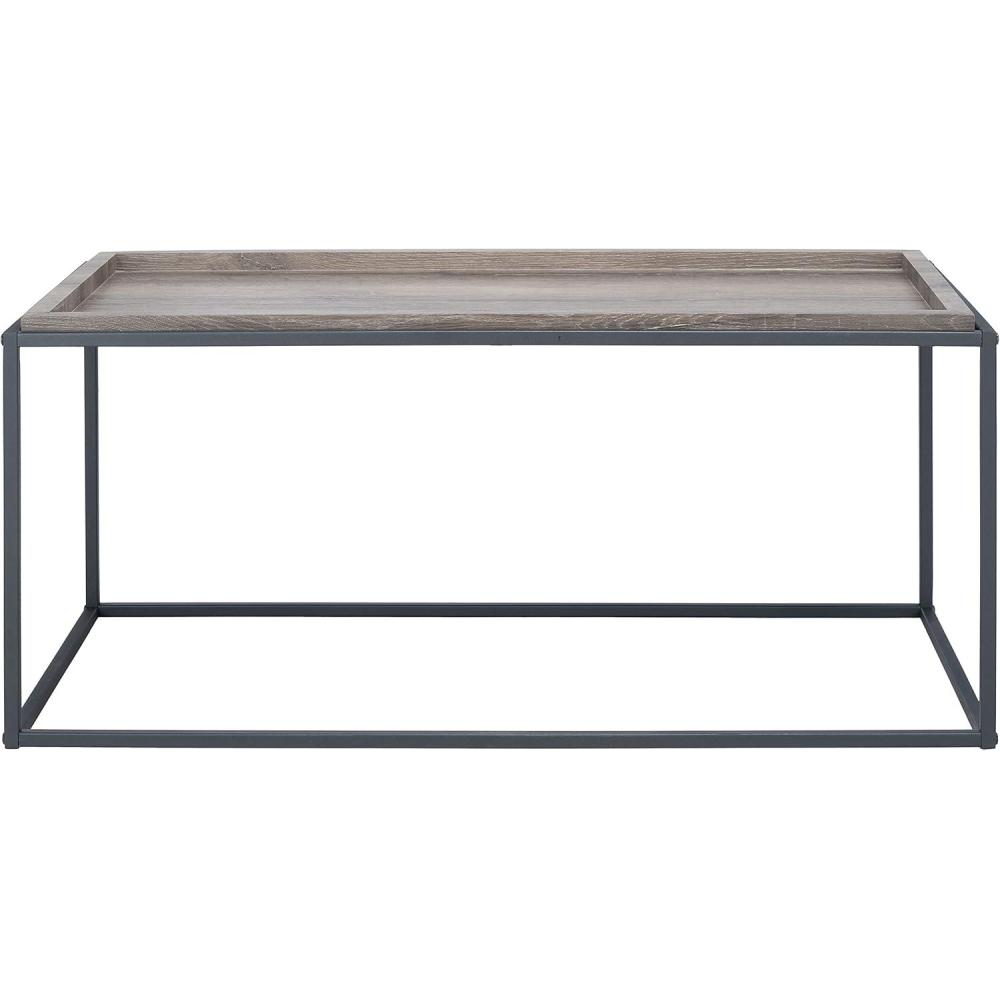 image:imageSAFAVIEH Home Collection Andey BrownBlack Living Room Coffee Table