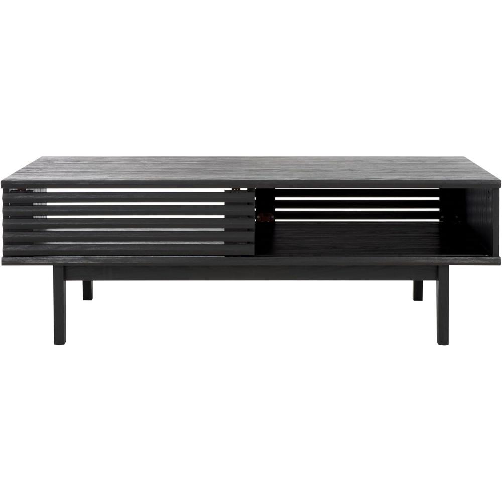 image:imageSAFAVIEH Home Collection Aricia Black 2Door Coffee TableBlack