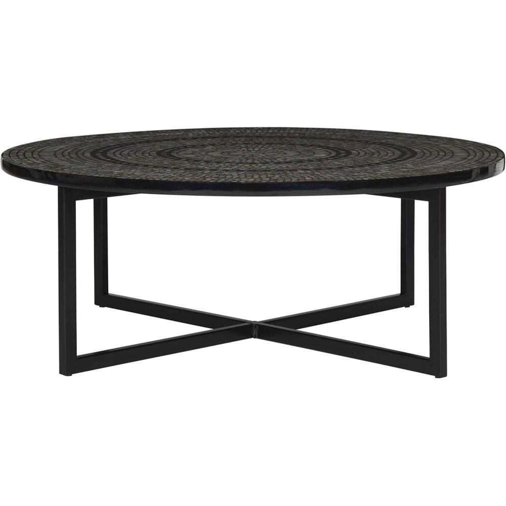 image:imageSAFAVIEH Home Collection Cheyenne Blue amp White Coffee TableBlack