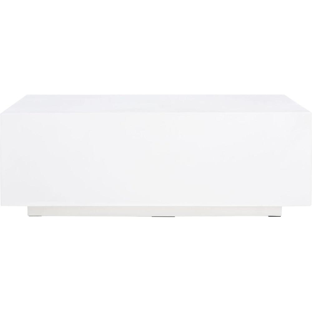 image:imageSAFAVIEH Home Collection Ezro WhiteGrey Faux Concrete Coffee Table Fully Assembled