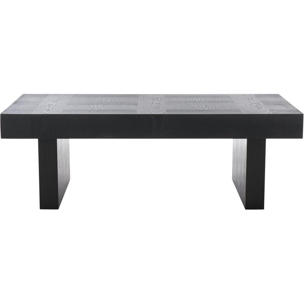 image:imageSAFAVIEH Home Collection Habana Walnut Brown Wood Coffee TableBlack