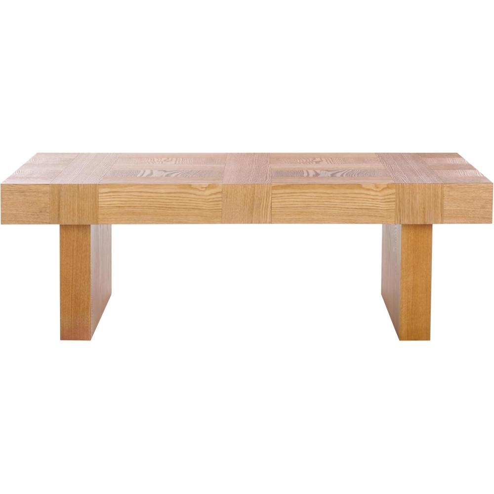 image:imageSAFAVIEH Home Collection Habana Walnut Brown Wood Coffee TableNatural