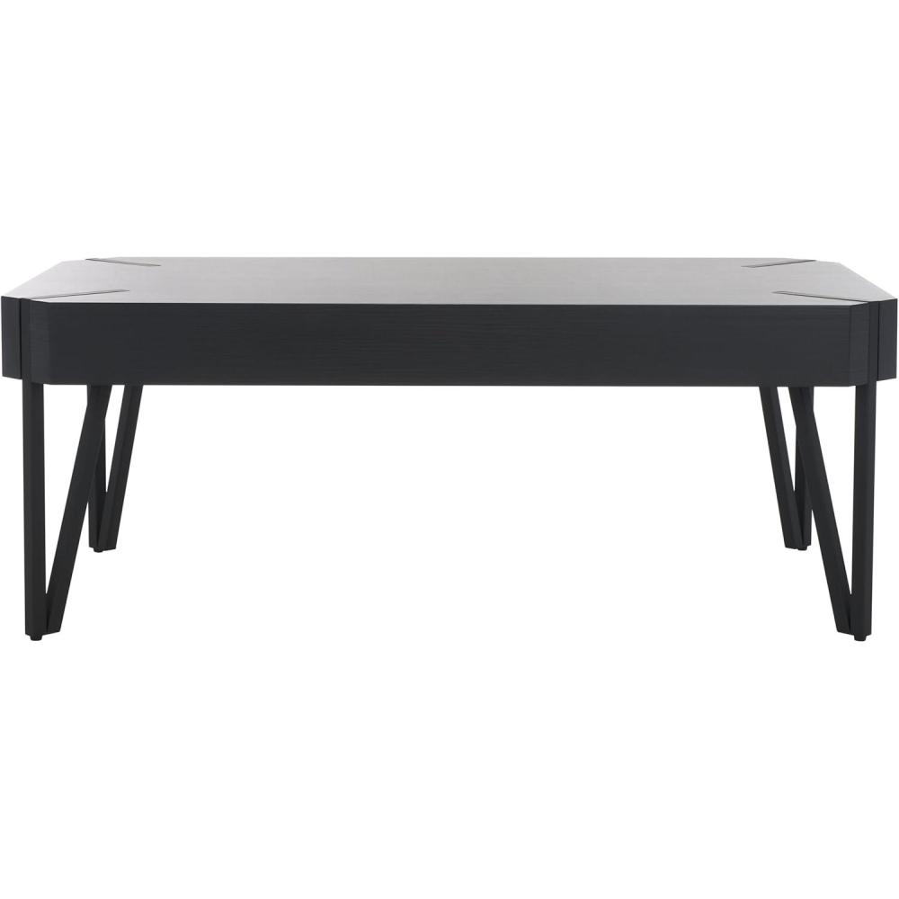 image:imageSAFAVIEH Home Collection Liann Black StripeBlack Hairpin Leg Coffee TableBlack StripeBlack