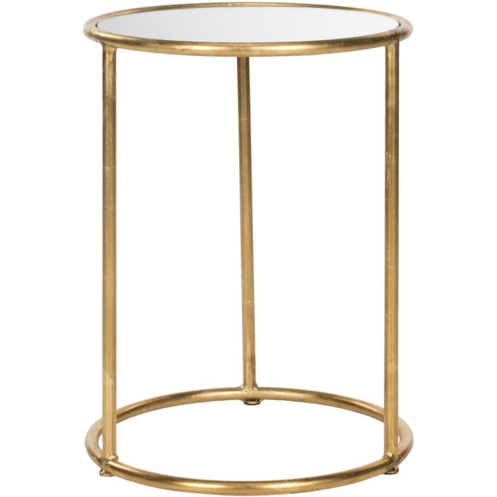 image:imageSAFAVIEH Home Collection Shay Gold Accent TableGold Mirror
