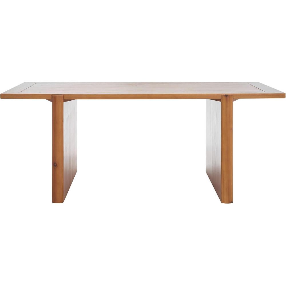 image:imageSAFAVIEH Home Collection Truman MidCentury Modern Brown Rectangle Wood Coffee Table