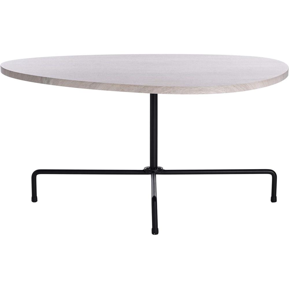 image:imageSafavieh Home Berlin Walnut and Black Tripod Coffee TableLight Grey Oak Black
