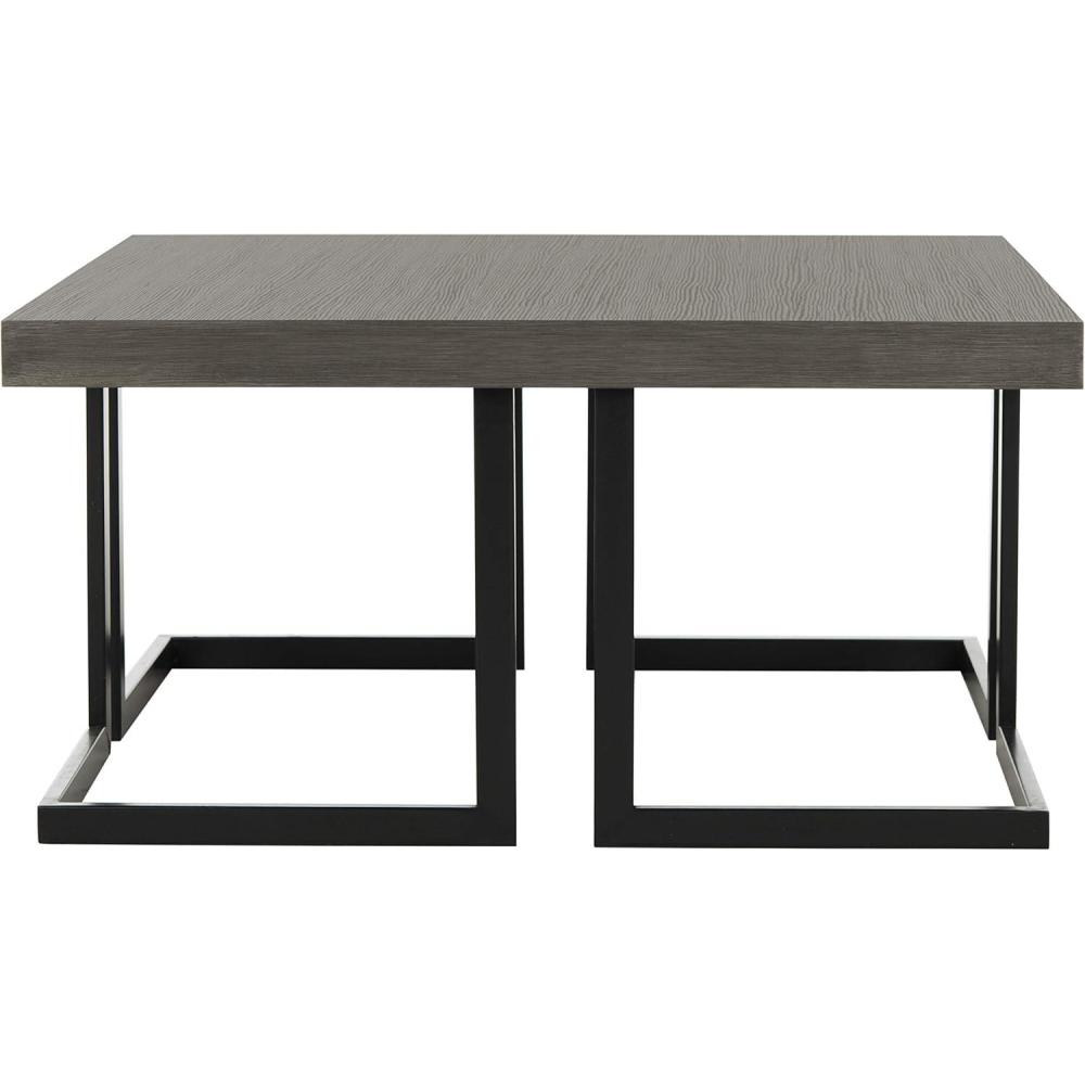image:imageSafavieh Home Collection Amalya Modern Dark Grey Square Coffee Table