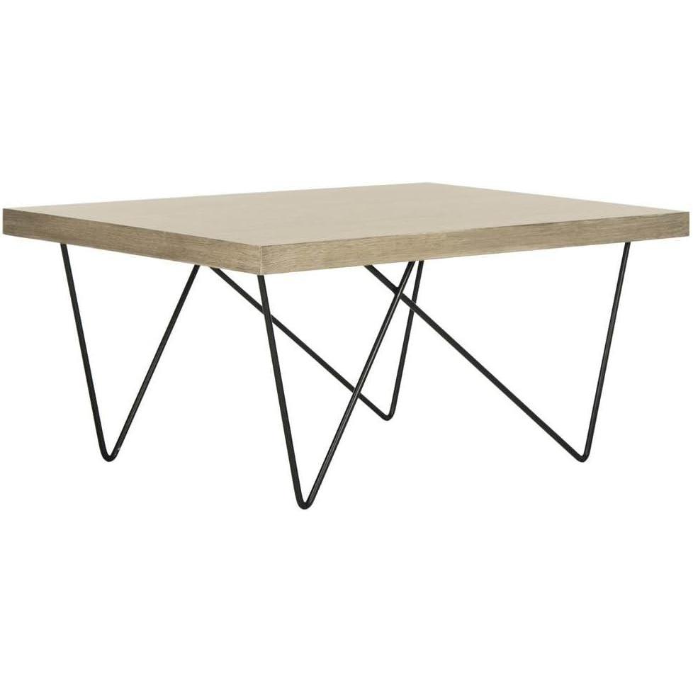 image:imageSafavieh Home Collection Amos Modern Light Brown Rectangle Coffee Table