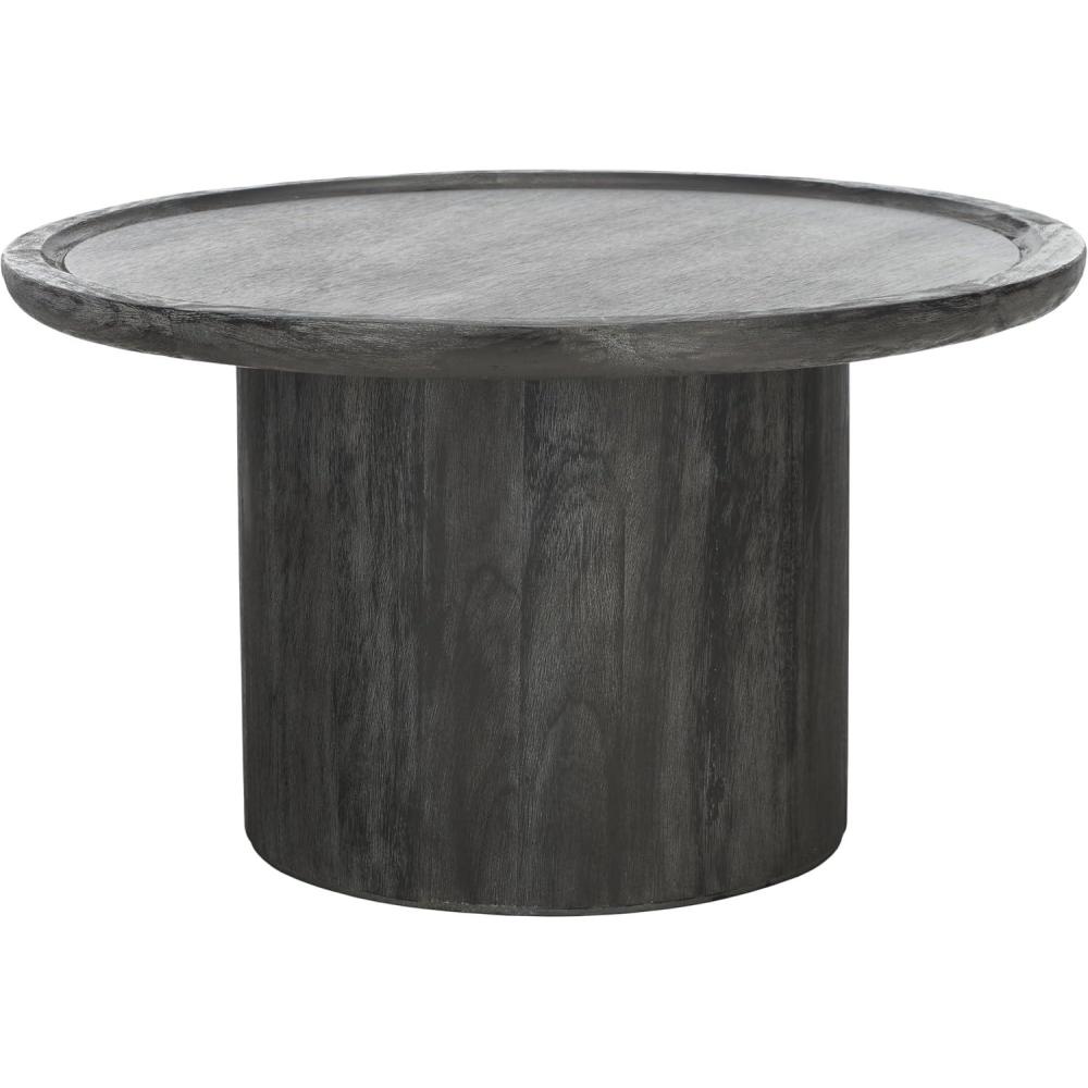 image:imageSafavieh Home Collection COF6600 Table BlackWhiteBlack W White Wash Distress