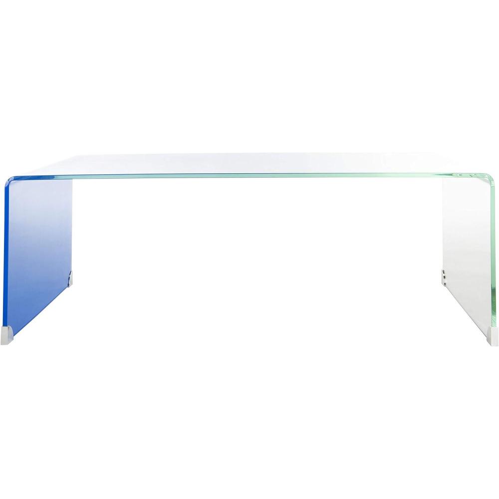 image:imageSafavieh Home Collection Crysta Clear and Blue Ombre Glass Coffee TableClear  Blue