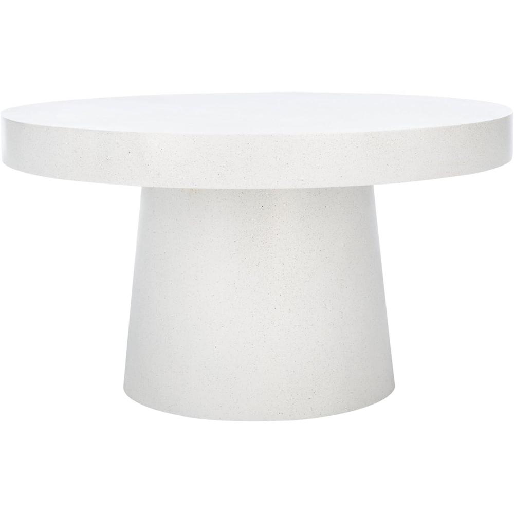 image:imageSafavieh Home Collection Jaria White Terrazzo Paper Mache Round Coffee Table Fully Assembled COF3000BWhite Terrazzo