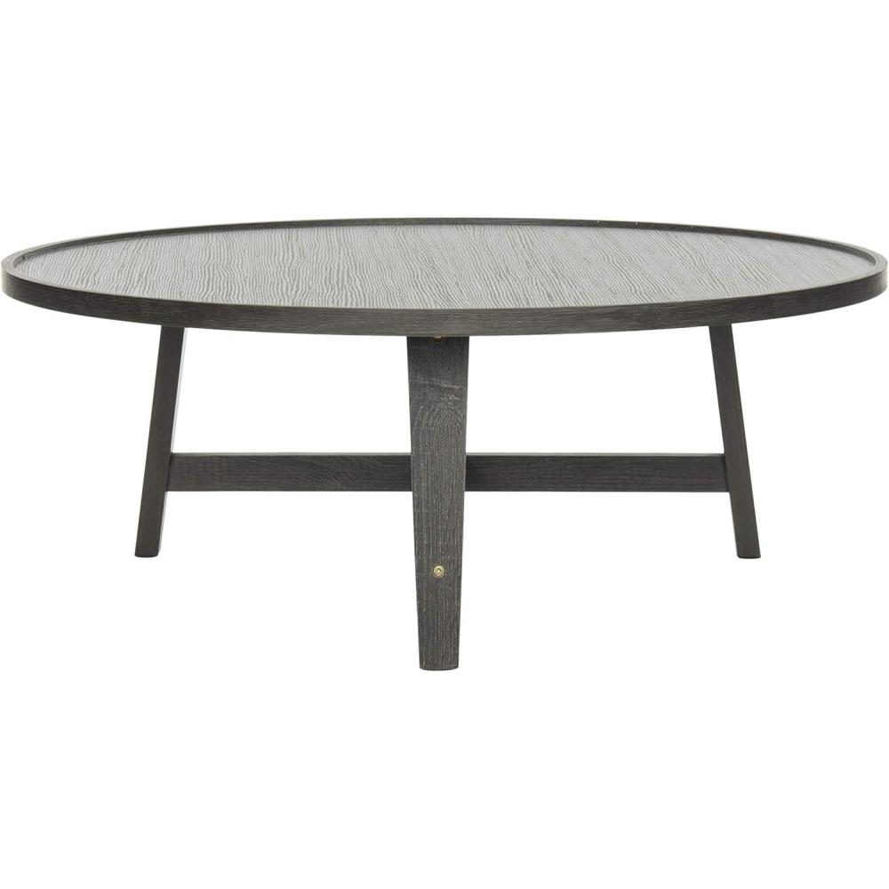 image:imageSafavieh Home Collection Malone Retro MidCentury Light Oak and Brown Wood Coffee TableDark Grey