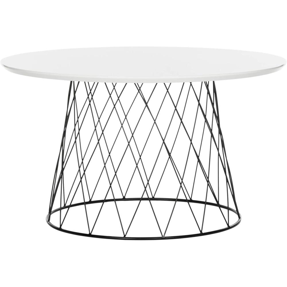 image:imageSafavieh Home Collection Roe Retro MidCentury White and Black Wood Coffee TableWhite
