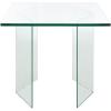 SAFAVIEH Bedwyr Temp Glass COF7305 Coffee Table, 47″ W x 28″ D x 16″ H, Clear