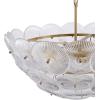 SAFAVIEH Couture – Alberta 9-Light Chandelier Light Fixture – Clear & Gold – Dimmable LED Chandelier with Glass Shades and Adjustable Chain – Modern Ceiling Light for Dining Room, Foyer (CTL1117A)(Clear/Gold)