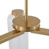 SAFAVIEH Couture – Cyndy Square Chandelier Light Fixture – Gold & Clear – Dimmable LED Chandelier with Glass Panels and Adjustable Height – Modern Ceiling Light for Dining Room, Foyer (CTL1118A)(Gold/Clear)