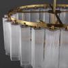 SAFAVIEH Couture – Kelcie 13-Light Tiered Chandelier – Clear & Gold – Dimmable LED Chandelier with Glass Panels and Adjustable Height for Dining Room, Foyer (CTL1121A)(Clear/Gold)