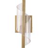 SAFAVIEH Couture – Leighton Acrylic Wall Sconce Light Fixture – Clear & Gold – Dimmable LED Wall Light with Adjustable Color Temperature, Modern Vanity Lighting for Bathroom, Hallway (CTL1111A)(Clear/Gold)