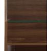 SAFAVIEH Furniture – Acres Accent Table – Dark Oak Wood & Glass Top – 2 Shelves – Ideal for Living Room, Bedroom, 20″ W x 18″ D x 23″ H (ACC2329B)(Walnut/Glass)
