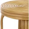 SAFAVIEH Furniture – Asleesh Round Accent Table – Natural Rattan – Fully Assembled – Ideal for Living Room, Bedroom, 16.5″ W x 16.5″ D x 17.7″ H (ACC9901A)(Natural)