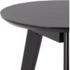 SAFAVIEH Furniture – Bahaus Round Accent Table – Walnut – Mid-Century Tripod Leg Design – Ideal for Living Room, Bedroom, 21.7″ W x 21.7″ D x 21.7″ H (ACC4300A)(Black)