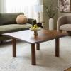 SAFAVIEH Furniture – Banco Square Coffee Table – Antique Brown Solid Wood – Handcrafted Living Room Table with Sculpted Edges, 39.37″ W x 39.37″ D x 18″ H (COF6521A)(Antique Brown)