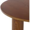 SAFAVIEH Furniture – Canino Round Coffee Table – Black – Modern Living Room Table with Sculptural Legs for Living Room, Family Room, 39.4″ W x 39.4″ D x 17″ H (COF2306B)(Walnut)