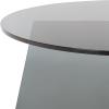 SAFAVIEH Furniture – Latika Round Coffee Table – Grey Tinted Tempered Glass – Fully Assembled Modern Minimalist Living Room Accent Table, 31.5″ W x 31.5″ D x 15″ H (COF7306A)(Grey/Tint)