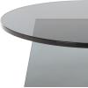 SAFAVIEH Furniture – Latika Tinted Accent Table – Grey Tinted Glass – Fully Assembled – Ideal for Living Room, Bedroom, 19.7″ W x 19.7″ D x 17.7″ H (ACC7301A)(Grey/Tint)