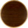 SAFAVIEH Furniture – Lusine Round Coffee Table – Honey Brown Wash & Solid Wood with Leaf Design – Boho Living Room Accent Table, 31.1″ W x 31.1″ D x 16″ H (COF6520B)(Honey Brown Wash)