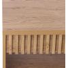 SAFAVIEH Furniture – Masa Rectangular Coffee Table – Oak with Open Shelf Storage, Modern Living Room Table with Slatted Detail, 47″ W x 23.6″ D x 16.5″ H (COF3601A)(Oak)
