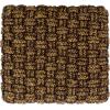 SAFAVIEH Furniture – Trishan Woven Accent Stool – Brown Mahogany Solid Wood Frame- X-Base Design – Fully Assembled – Ideal for Living Room, Bedroom, 18.5″ W x 20.5″ D x 19.3″ H (SEA7045B)(Brown)