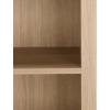 SAFAVIEH Furniture – Vero Bookshelf Bookcase with Pull-Out Desk – Black Wood Storage Cabinet for Living Room, Home Office (ETG3100B)(Natural)